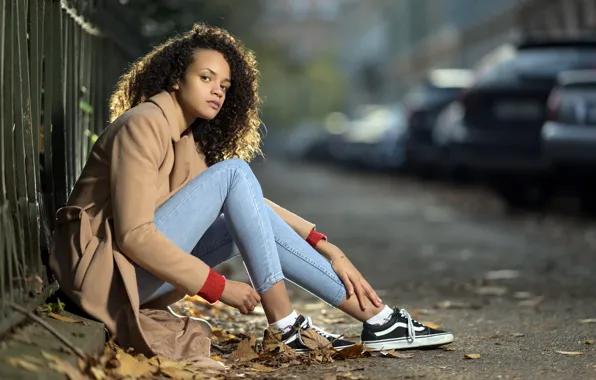 Girl, street, Maya