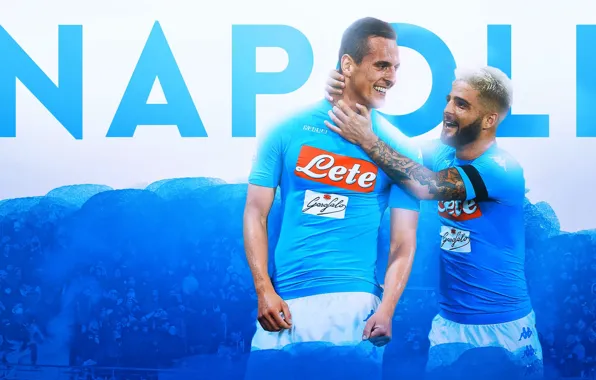 Wallpaper, sport, stadium, football, Napoli, players, Lorenzo Insigne, Arkadiusz Milik