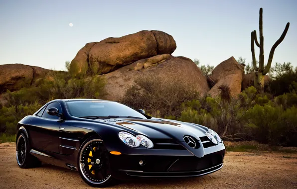 Picture McLaren, Mercedes-Benz, SLR, Black