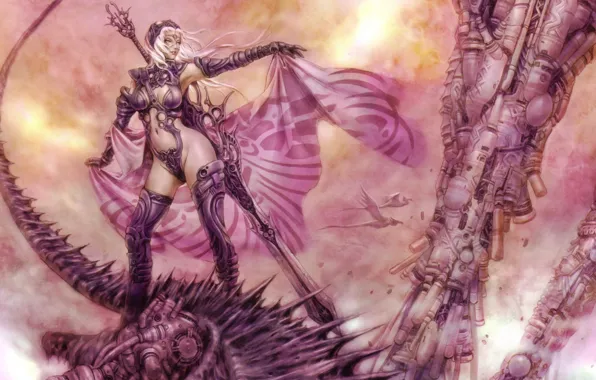 Girl, weapons, warrior, worlds