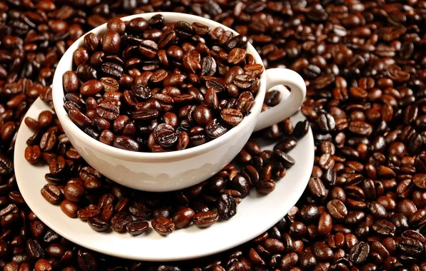 Coffee, Cup, grains, studded