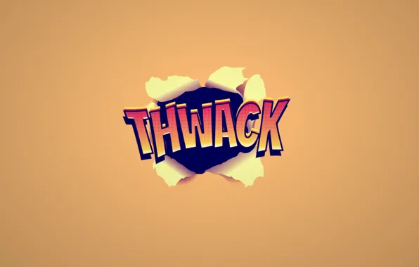 Picture background, the inscription, blow, thwack