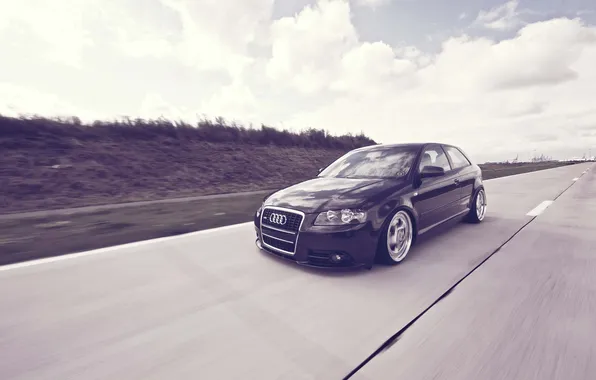 Picture photo, speed, cars, auto, cars walls, riding, Wallpaper HD, audi a3