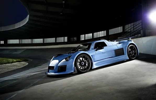 Picture blue, supercar, sports car, Gumpert, car, Gumpert, Apollo S