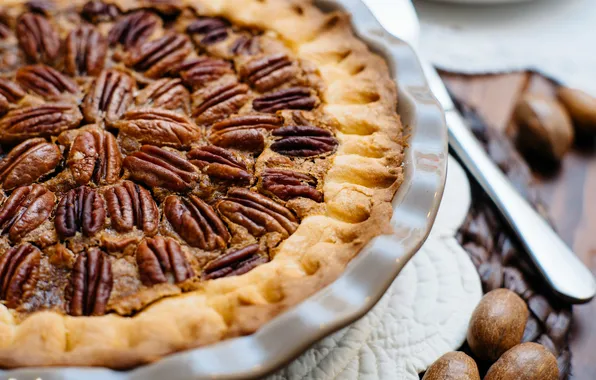 Picture pie, nuts, cakes, pecan
