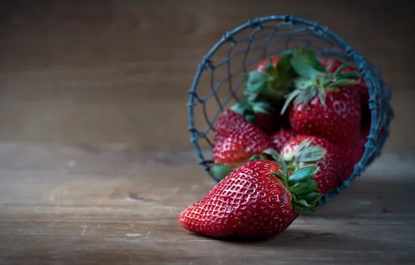 Berries, background, dark, Board, strawberry, basket, photoshoot, berries