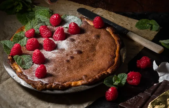 Picture berries, chocolate, pie
