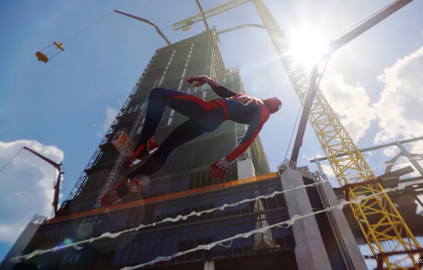 The game, Web, Costume, The building, Hero, Superhero, Hero, Web