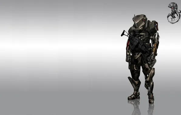 Fiction, figure, soldiers, armor, the exoskeleton