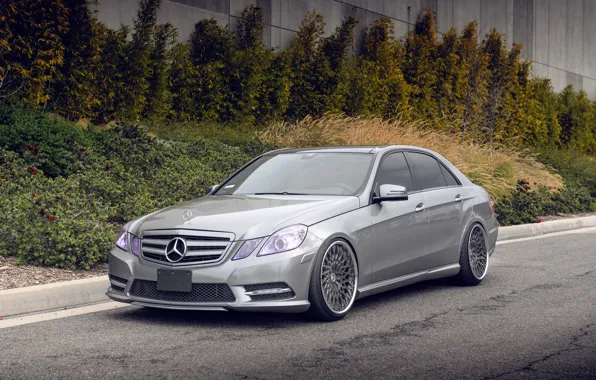 Grey, before, Mercedes, E-class, Mercedes, E350