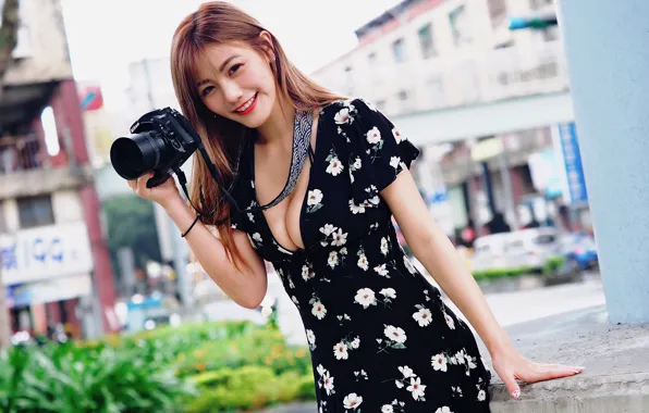 Look, pose, model, portrait, makeup, dress, hairstyle, the camera