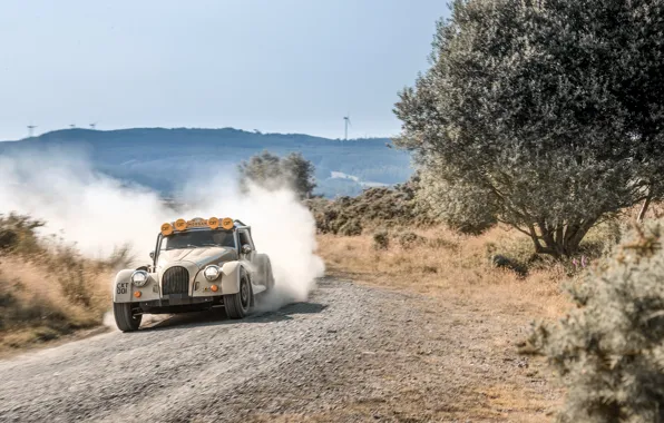 Picture dust, off-road, Morgan, Plus Four, Morgan Plus Four CX-T