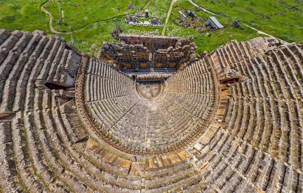 Ruins, Turkey, amphitheatre, Hierapolis, Hierapolis, Hierapolis