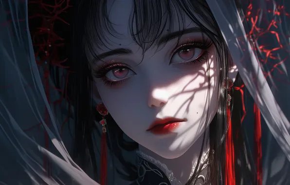 Fantasy, Anime, Face, Anime Girl, AI Art, AI Generated
