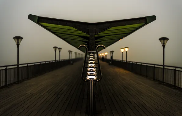 Picture fog, Pier, Bournemouth