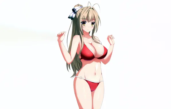 Girl, sexy, cleavage, long hair, boobs, anime, beautiful, pretty