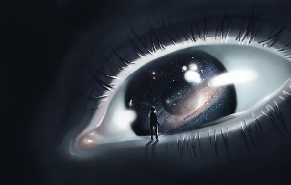 Stars, eyes, the universe, people