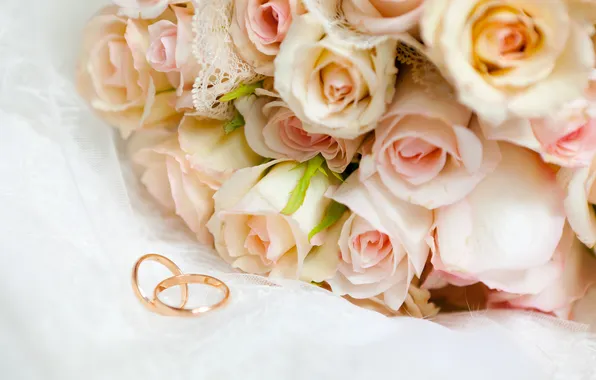 Picture flowers, roses, engagement rings