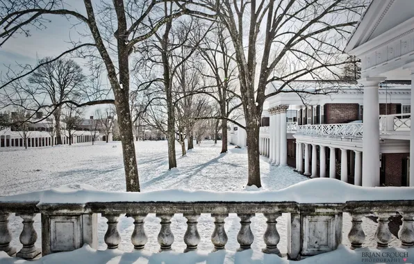 Picture winter, snow, architecture
