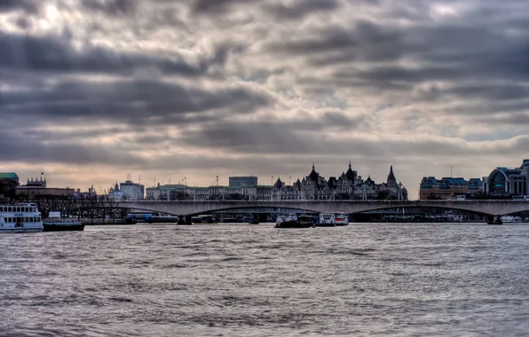 England, London, London, England, Thames, Waterloo Bridge