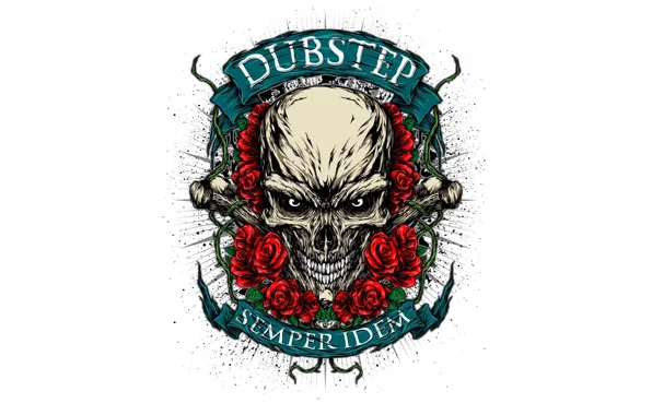 Flowers, style, music, skull, roses, direction, dubstep, dubstep