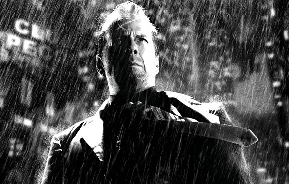 Picture rain, hero, sin city, the main character