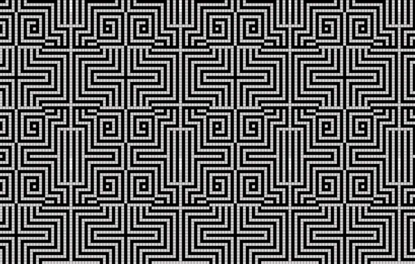 Pattern, white, black, cell