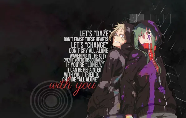 Anime, two, Kagerou Project, The project "hot Fog", Project a Sultry mist