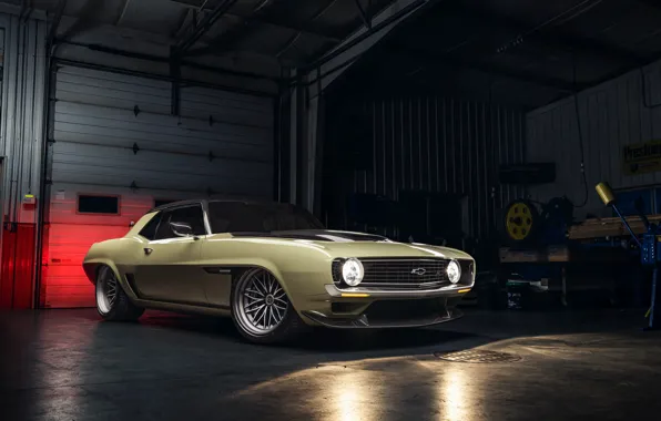 Chevrolet, Gate, 1969, Camaro, Lights, Drives, Chevrolet Camaro, Muscle car