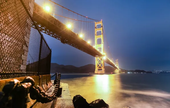 Picture bridge, the city, San Francisco
