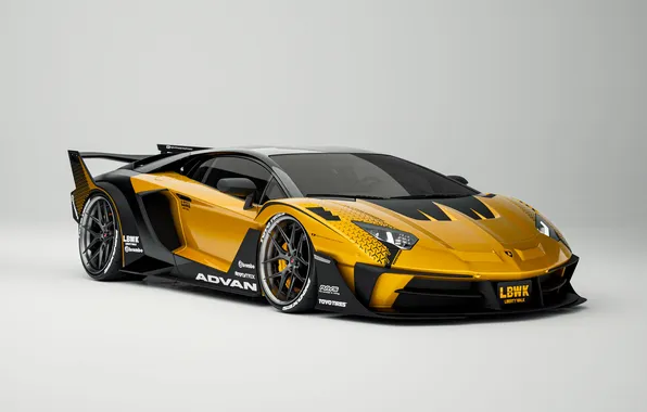 Wallpaper Lamborghini, side view, Front, rays, Lamborghini Aventador ...