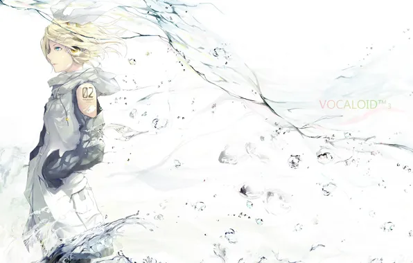 Water, girl, Vocaloid, Vocaloid, Kagamine Rin