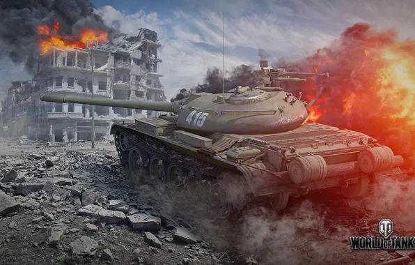 Picture fire, tank, USSR, USSR, tanks, WoT, World of tanks, tank