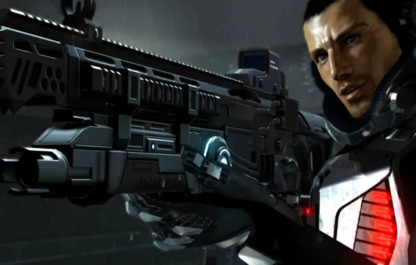 Hero, Gun, binary domain, Solder