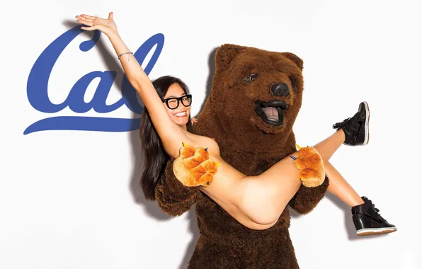 Body, bear, glasses, brown hair, Nude, bear, brown hair, sneakers