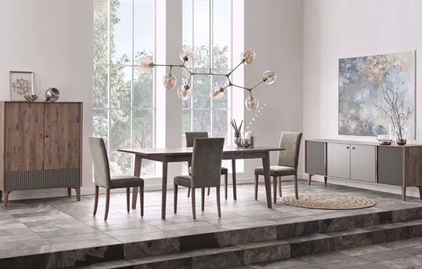 Wallpaper design, style, room, interior, dining room, by Dining Room ...