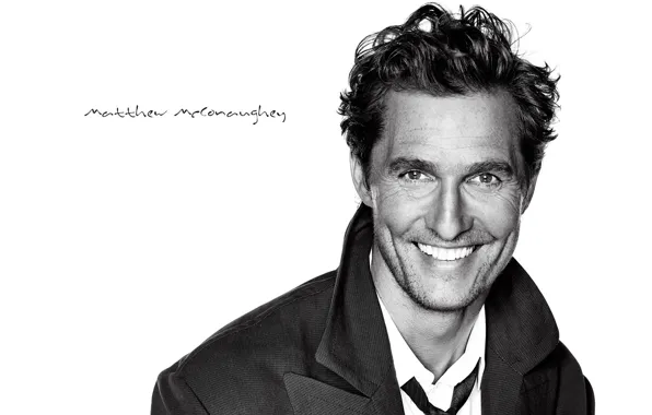 Picture smile, background, male, actor, Matthew McConaughey, Matthew McConaughey