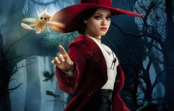 Picture forest, girl, hat, witch, Mila Kunis, Mila Kunis, Oz: The Great and Powerful, Theodore
