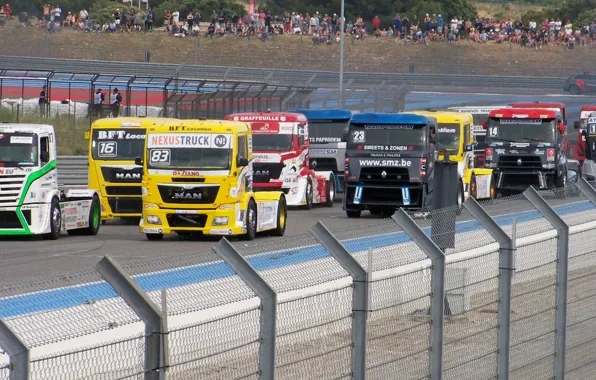 Volvo, renault, man, truck, racing