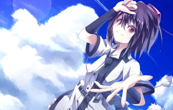 The sky, girl, Aya Shameimaru, Touhou, Touhou, Touhou