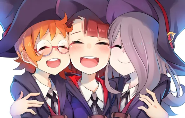 Girl, happy, hat, smile, anime, asian, witch, japanese