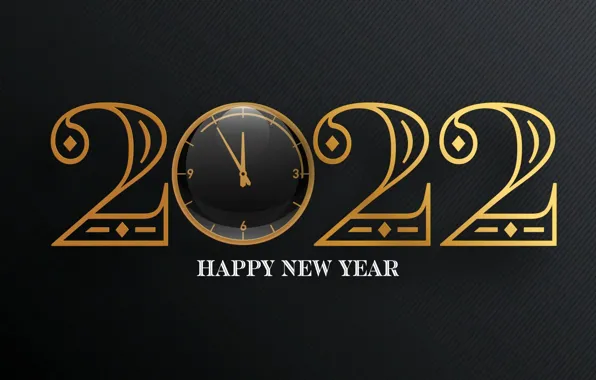Picture holiday, watch, new year, black background, Happy New Year, happy new year, Merry Christmas, 2022