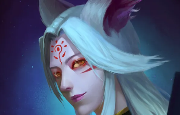 Look, art, guy, ears, Onmyouji, Onmyoji, Onmyouji (NetEase), Youko