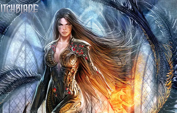 Picture look, girl, hair, body, comic, comix, witchblade