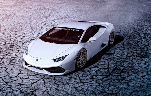 Lamborghini, Front, White, Houston, Supercar, ADV.1, Huracan, LP640-4
