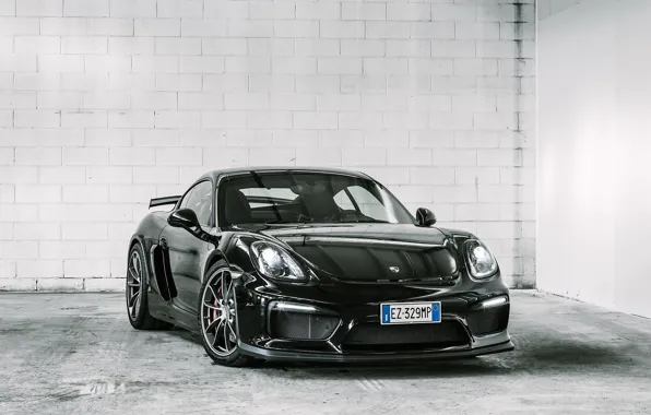 Picture Porsche, Cayman, black, GT4