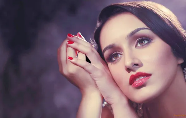 Picture face, earrings, India, actress, Sraddha Kapoor, Shraddha Kapoor