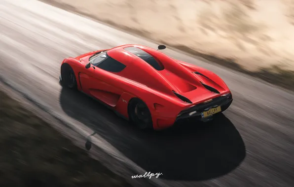 Picture Koenigsegg, Microsoft, game, 2018, Regera, Forza Horizon 4, by Wallpy