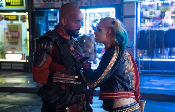 Will Smith, Harley Quinn, Will Smith, Harley Quinn, Margot Robbie, Margot Robbie, Suicide Squad, Suicide …