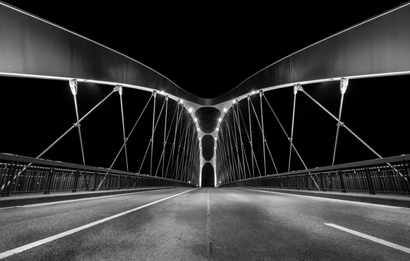 Picture bridge, Germany, East harbor bridge, Frankfurt am main